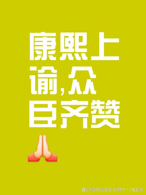 康熙从怀中取出一张黄纸,说道:"这一道上谕,你们瞧瞧有什么不妥的."